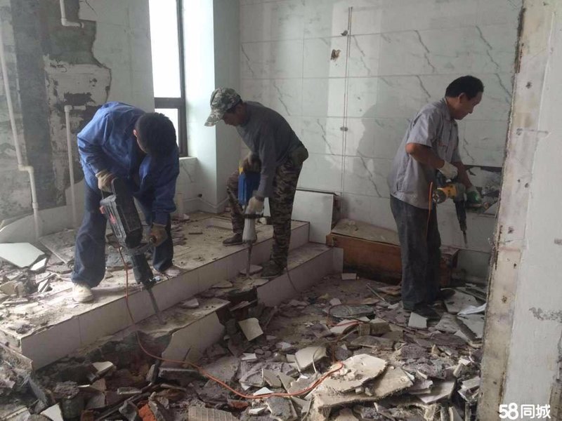 墙体拆除施工队专业拆除施工队装修队/散工提供敲打工、力工等服务
